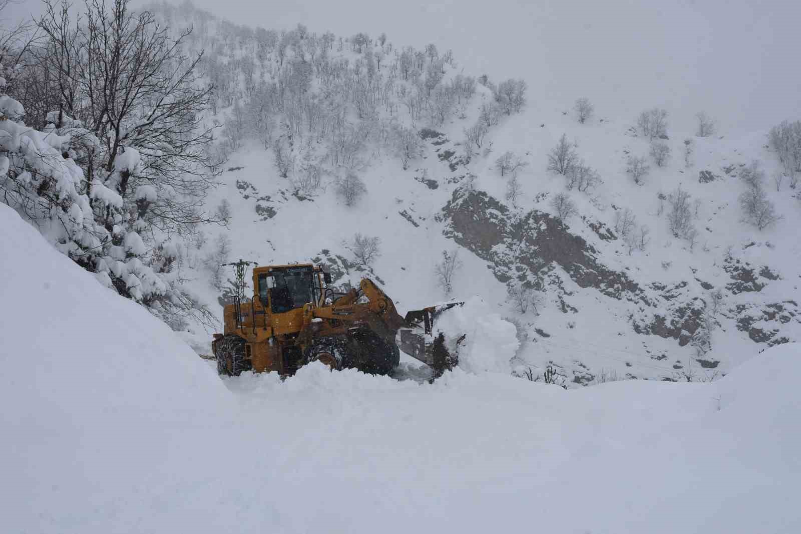 Bitlis’in köylerinde karla mücadele çalışması