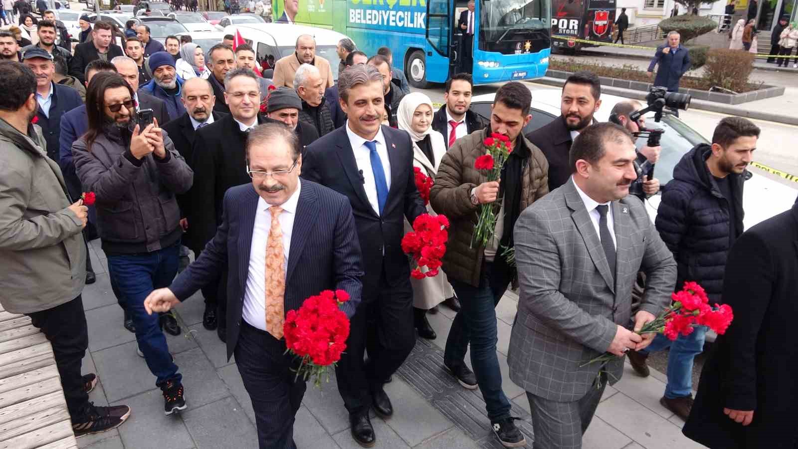 AK Parti Yozgat Belediye Başkan adayı Celal Köse‘ye coşkulu karşılama