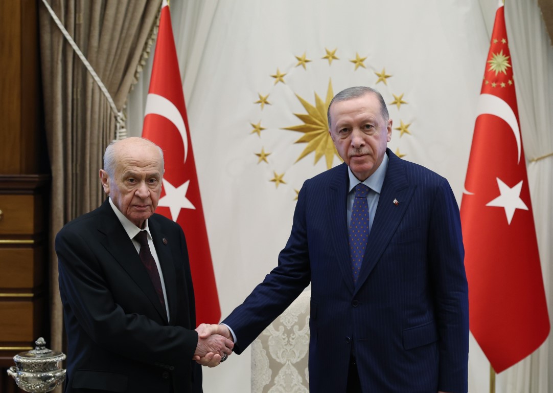 Cumhurbaşkanı Erdoğan, MHP Genel Başkanı Bahçeli ile görüştü