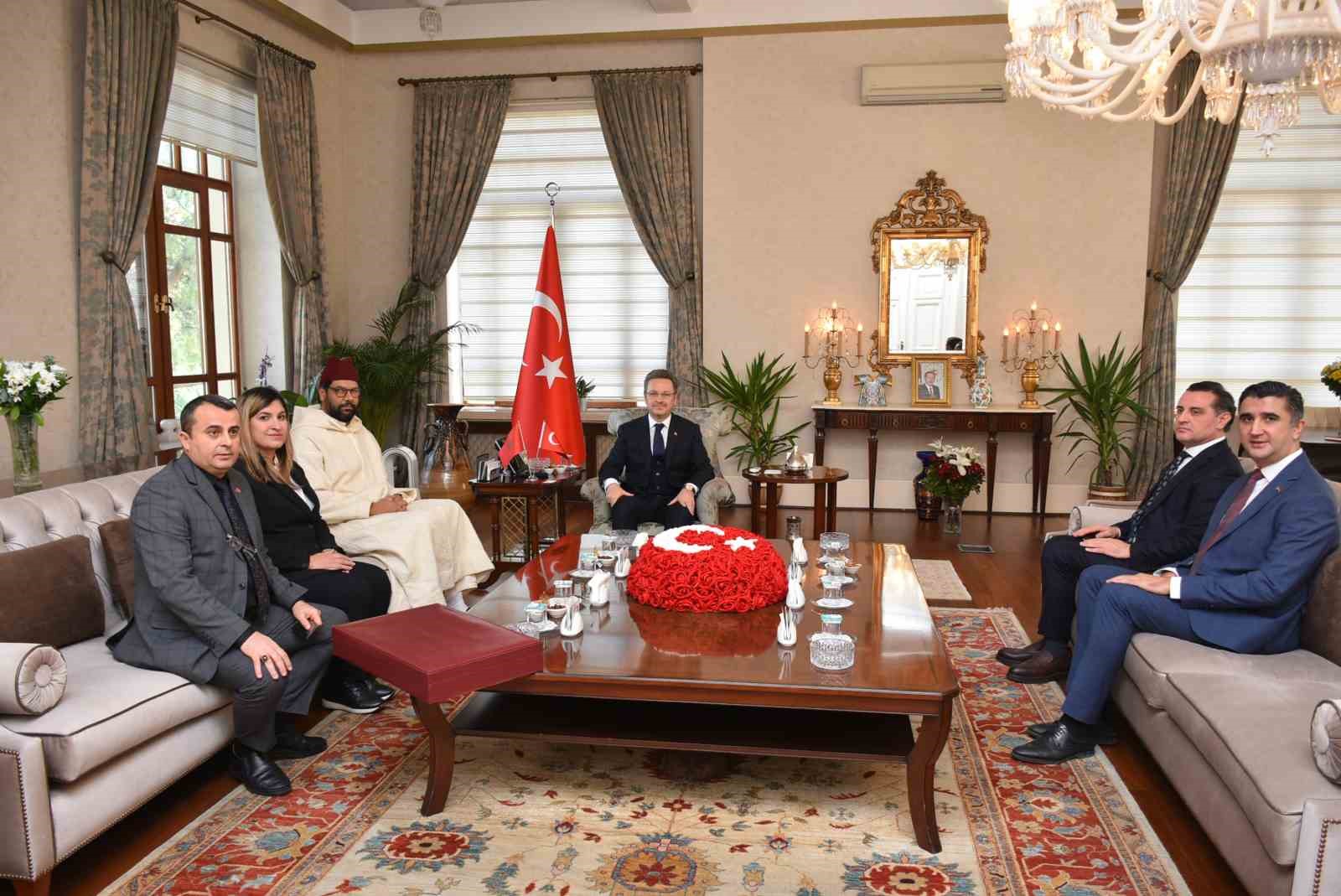 Fas İstanbul Başkonsolosu Mehdi Erramı, Vali Ünlü’yü ziyaret etti