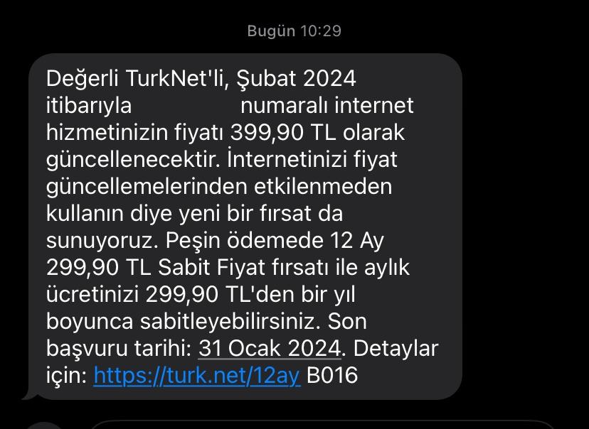 TurkNet'ten abonelik ücretlerine zam!