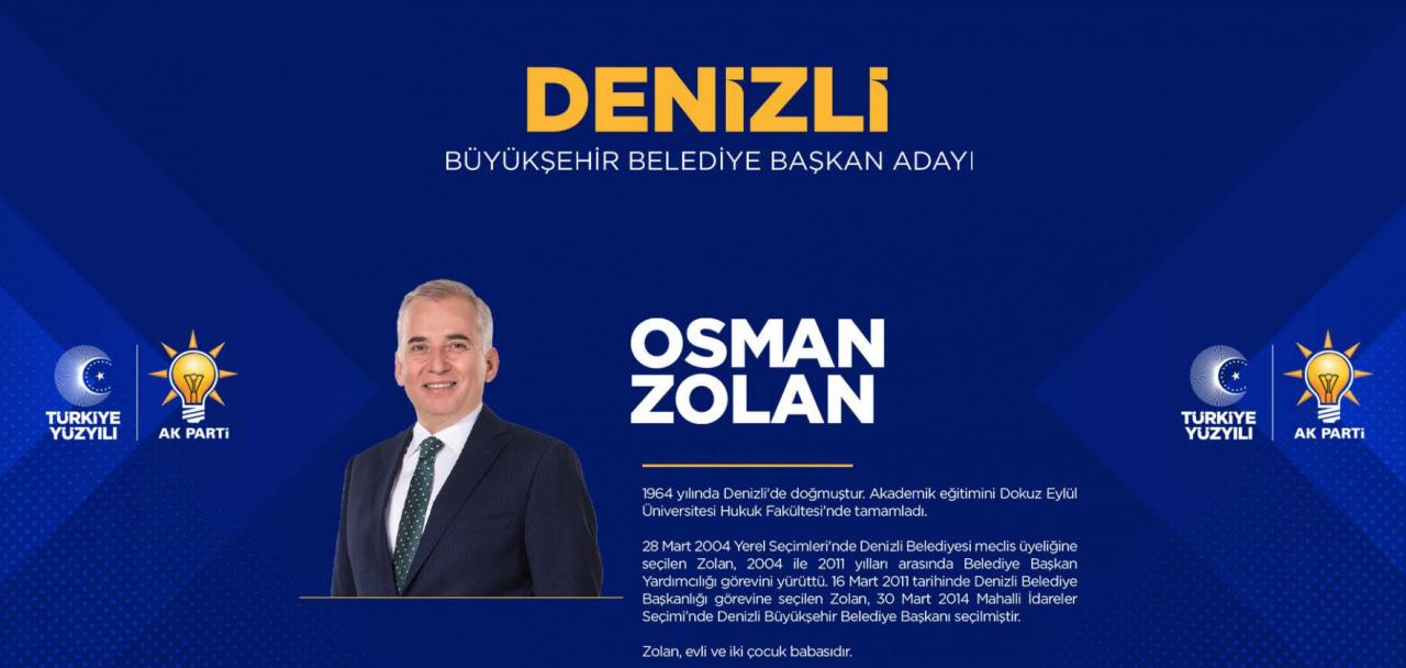 Ak Parti’nin Denizli Büyükşehirde adayı Osman Zolan oldu! Osman Zolan kimdir?