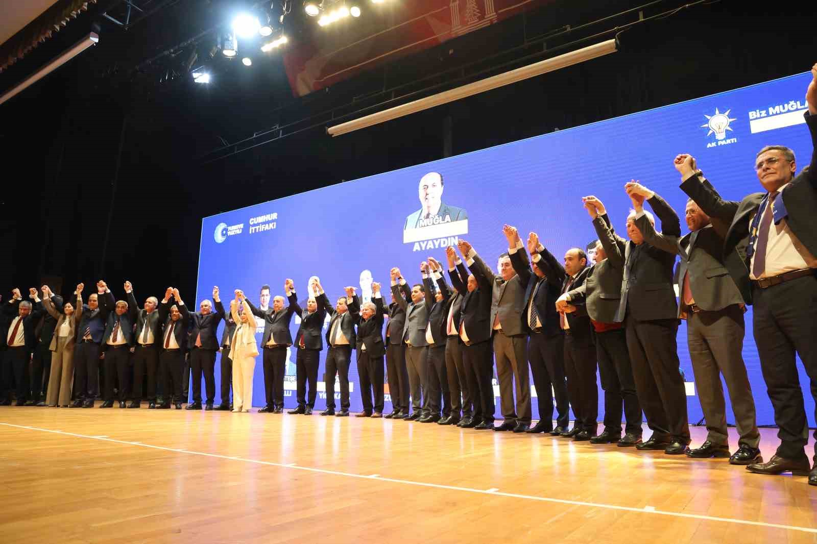 Cumhur İttifakı’nın Muğla Büyükşehir ve ilçe belediye başkan adayları tanıtıldı