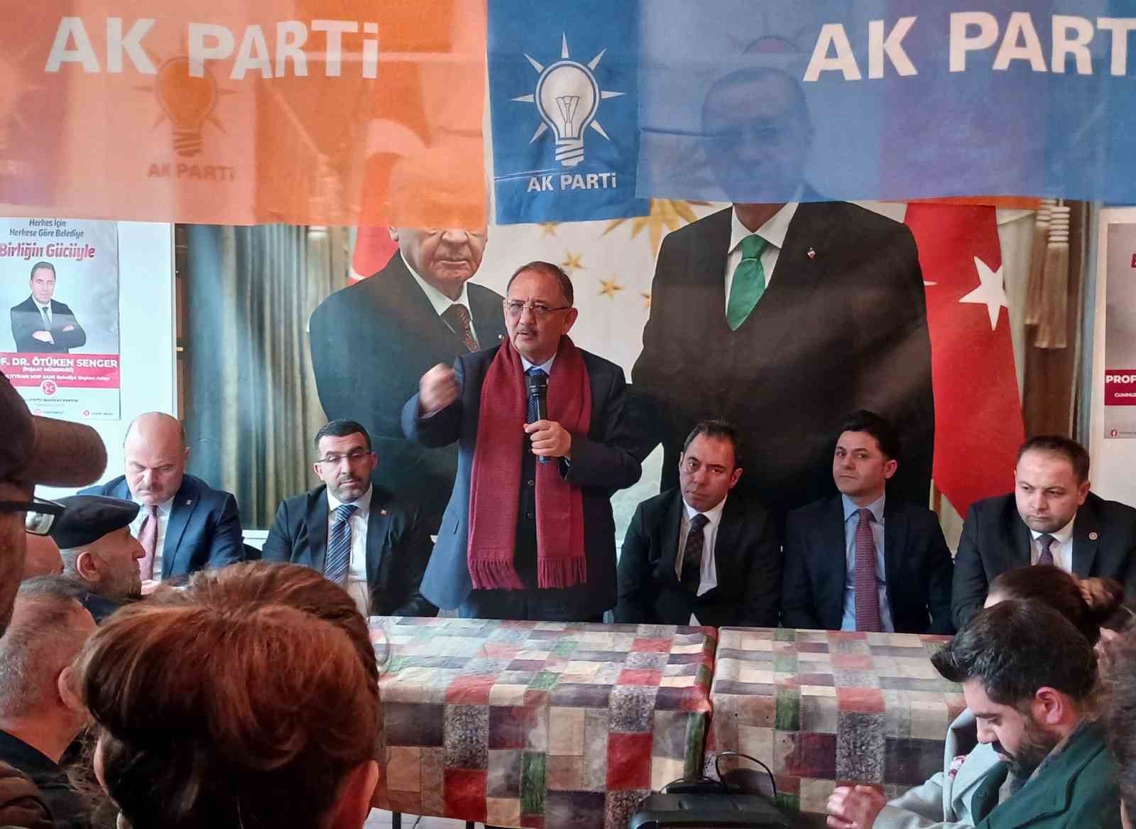 Bakan Özhaseki’den Senger’e destek