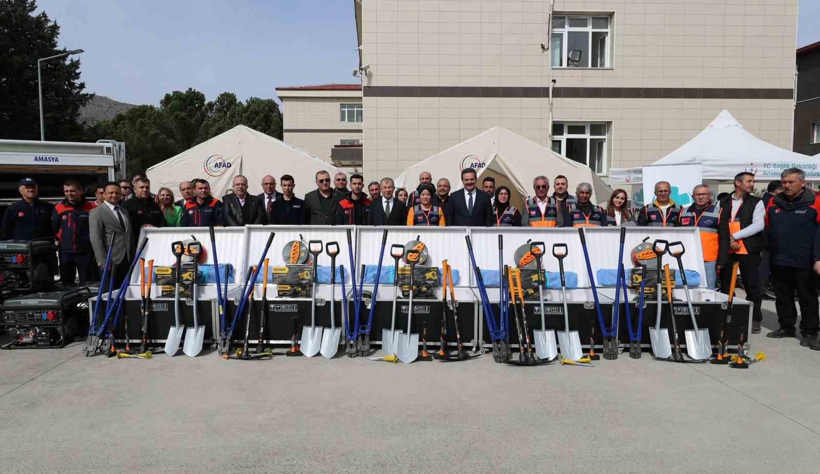 Amasya’da AFAD’a 600 bin TL’lik yeni teknik ekipmanlar alındı