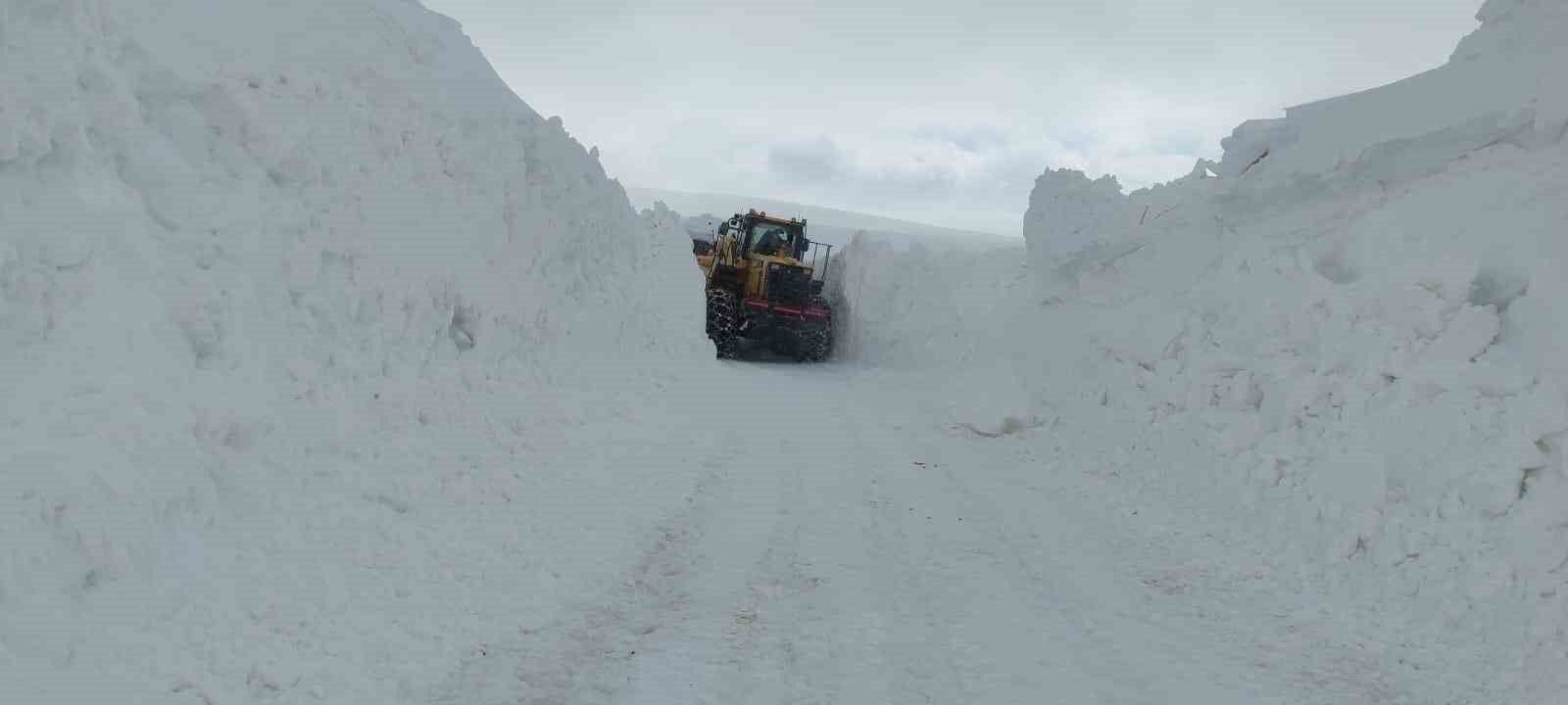 Van’da mahalle yoluna çığ düştü