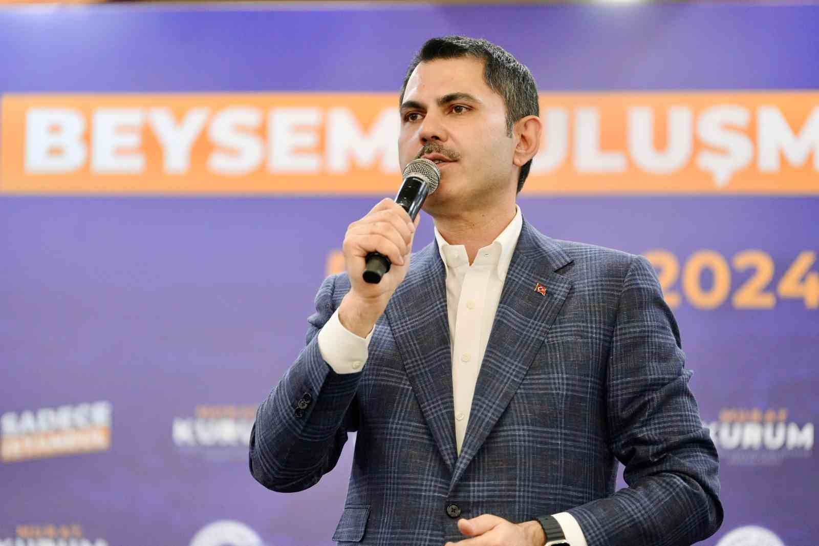 İBB Belediye Başkan Adayı Murat Kurum: “İSKİ elektrik parasını ödeyemez hale geldi”