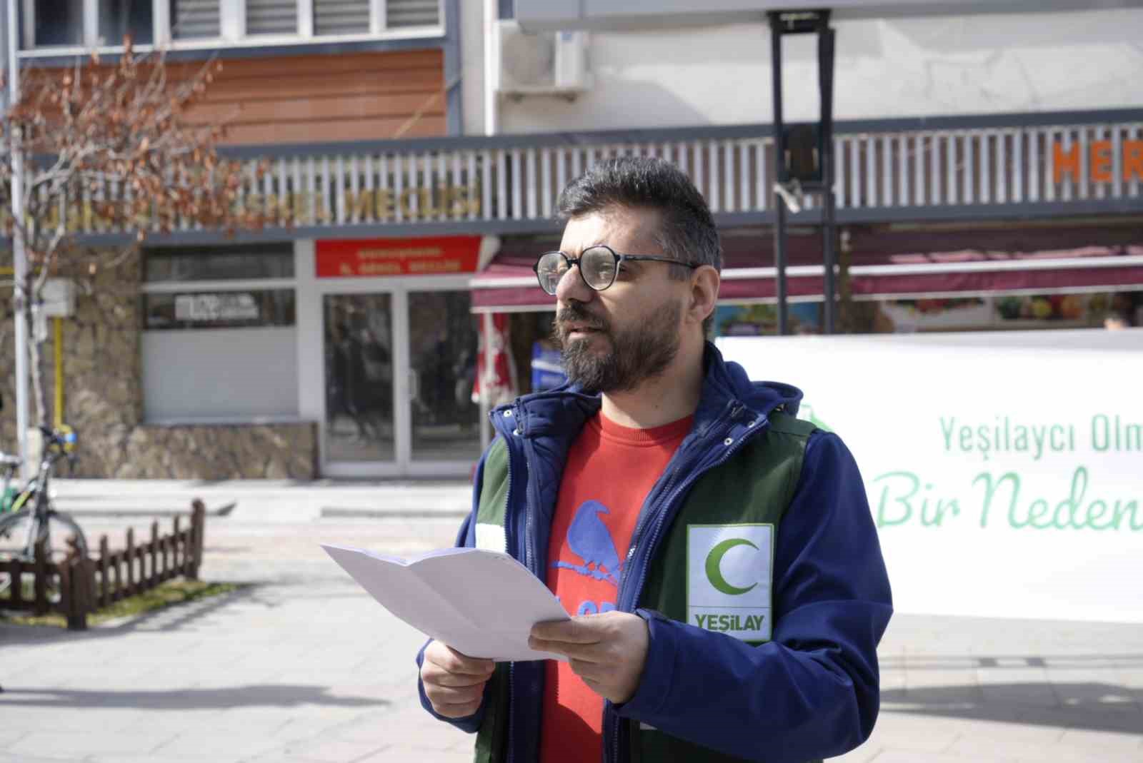 Gümüşhane’de Yeşilay’ın 104’üncü yılı için basın açıklaması yapıldı