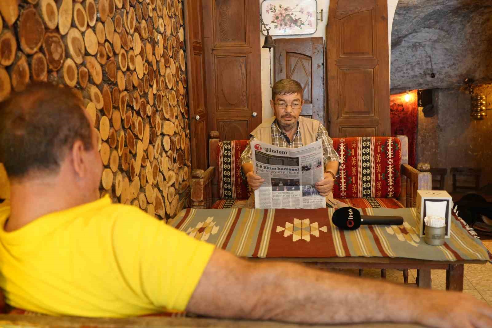 Gaziantep’in ’Terso Kemal’i gazeteleri ters okuyor