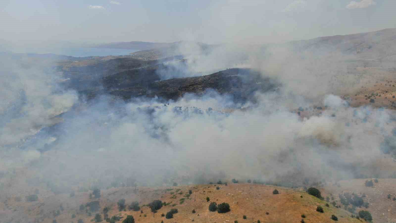 Elazığ’da orman yangını: Ekiplerin havadan ve karadan müdahalesi sürüyor