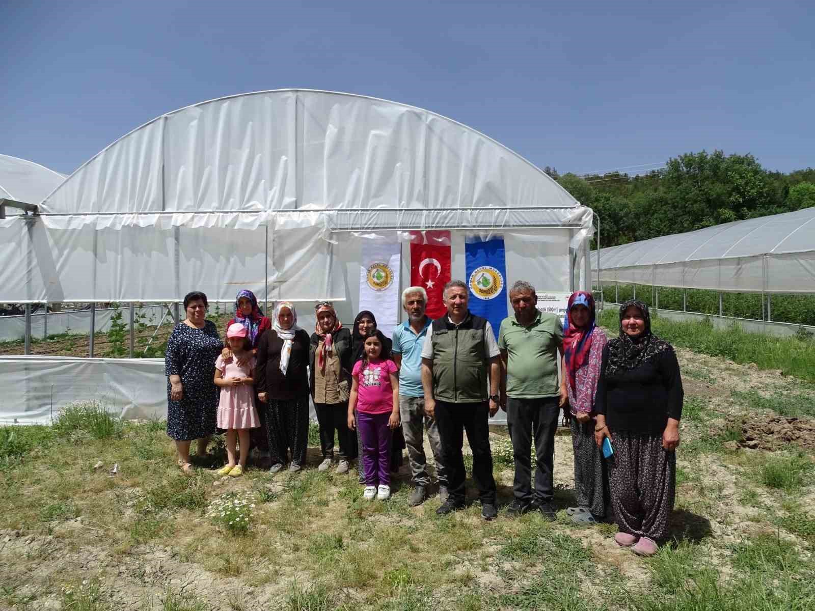 Seralardan ilk ürünler alınmaya başladı