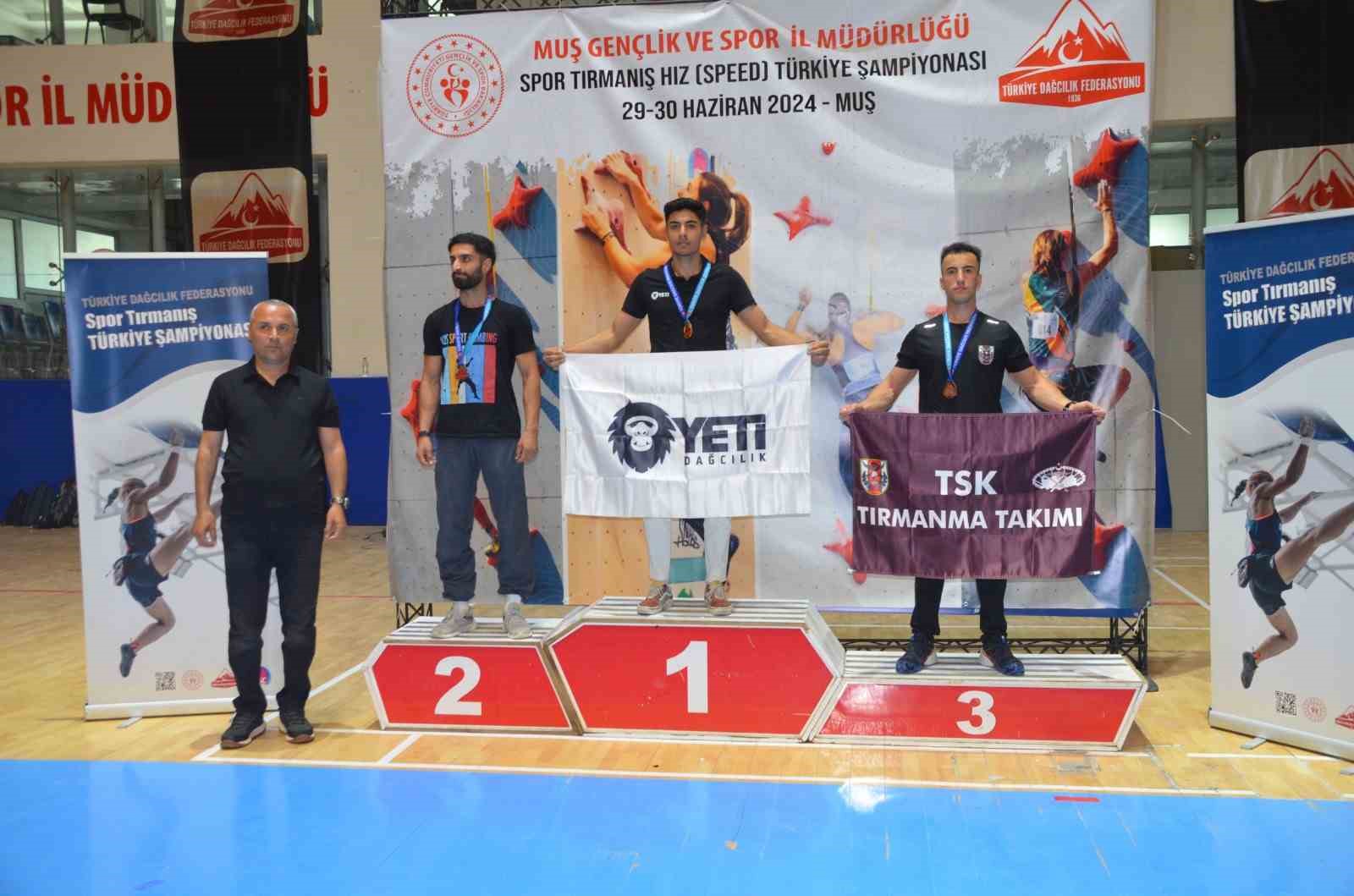 Spor Tırmanış Türkiye Şampiyonası tamamlandı