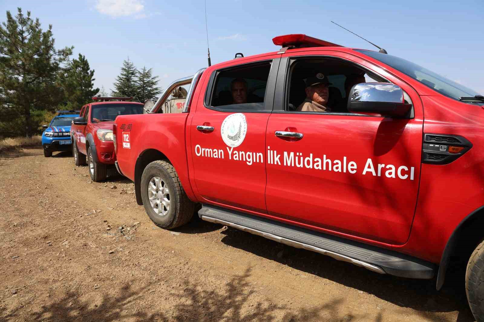 Elazığ’da orman ekipleri, havadan ve karadan denetimlerini sürdürüyor