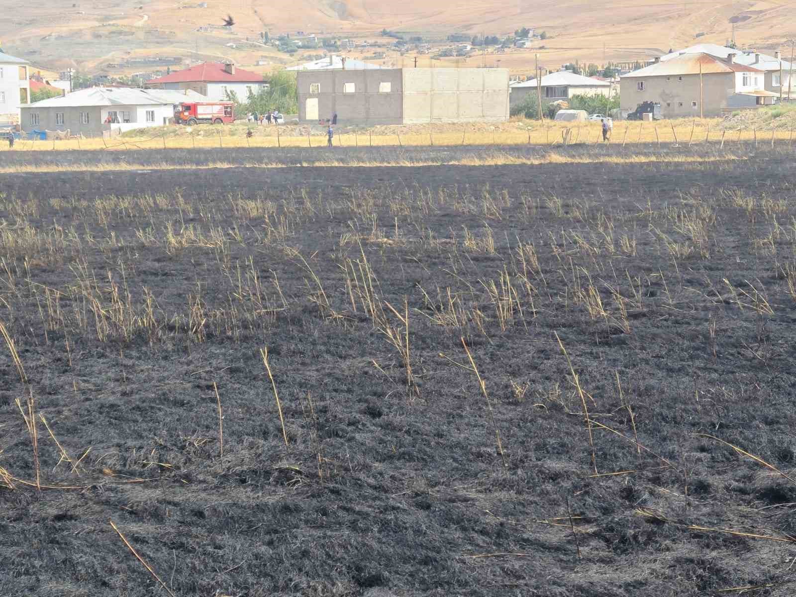 Van’da anız yangını