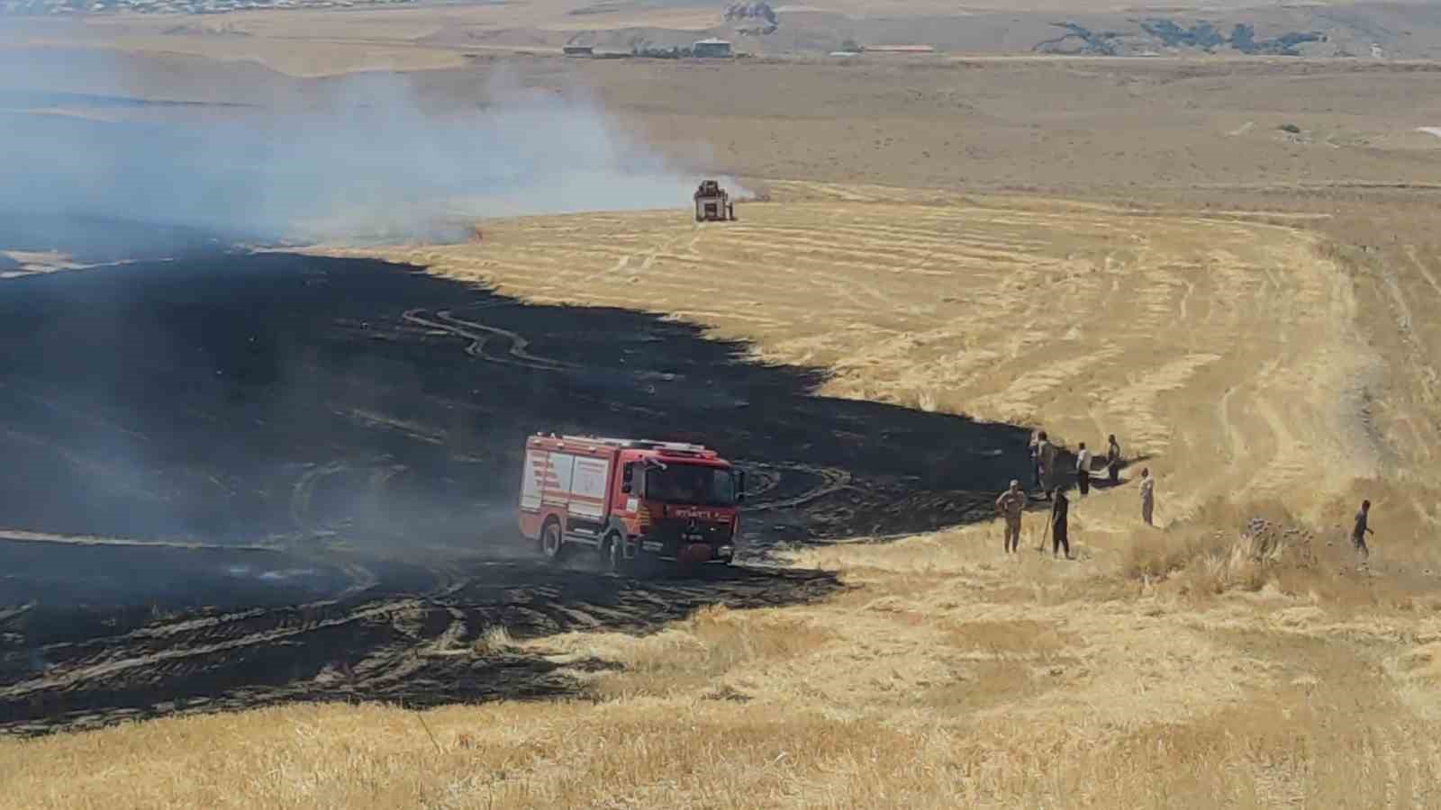 Van’da anız yangını korkuttu