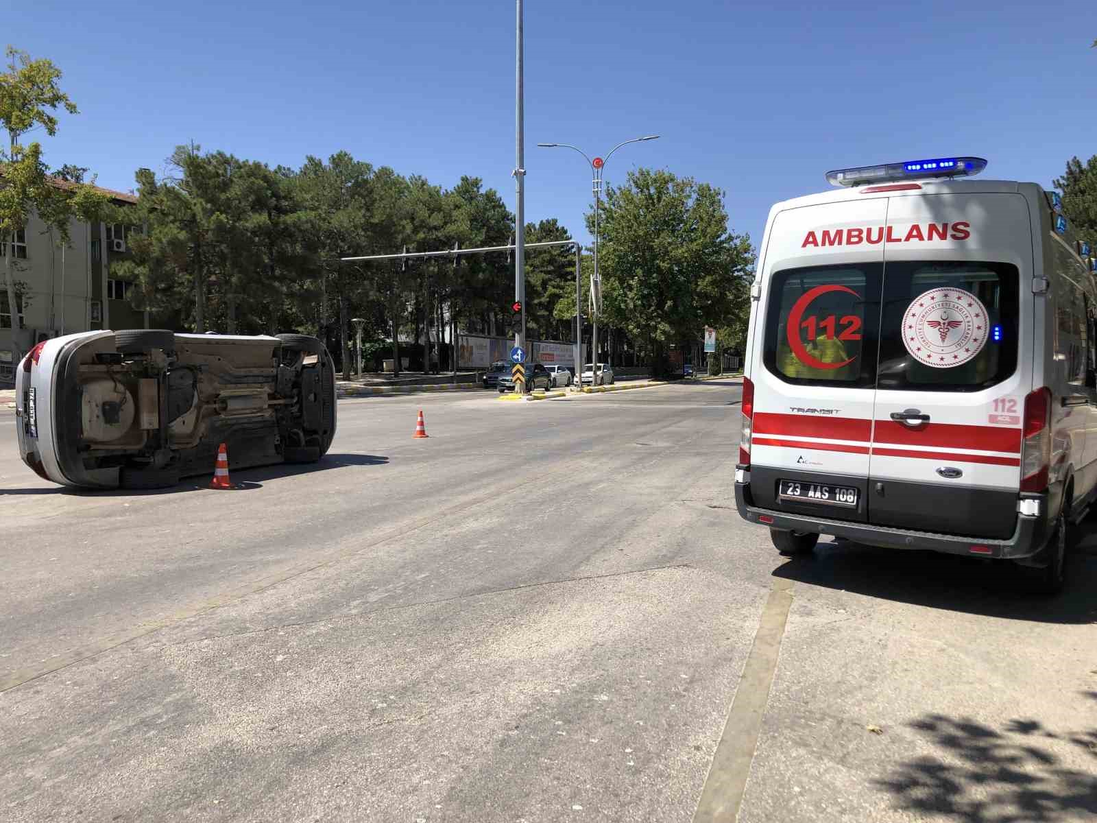 Elazığ’da trafik kazası: 1 yaralı