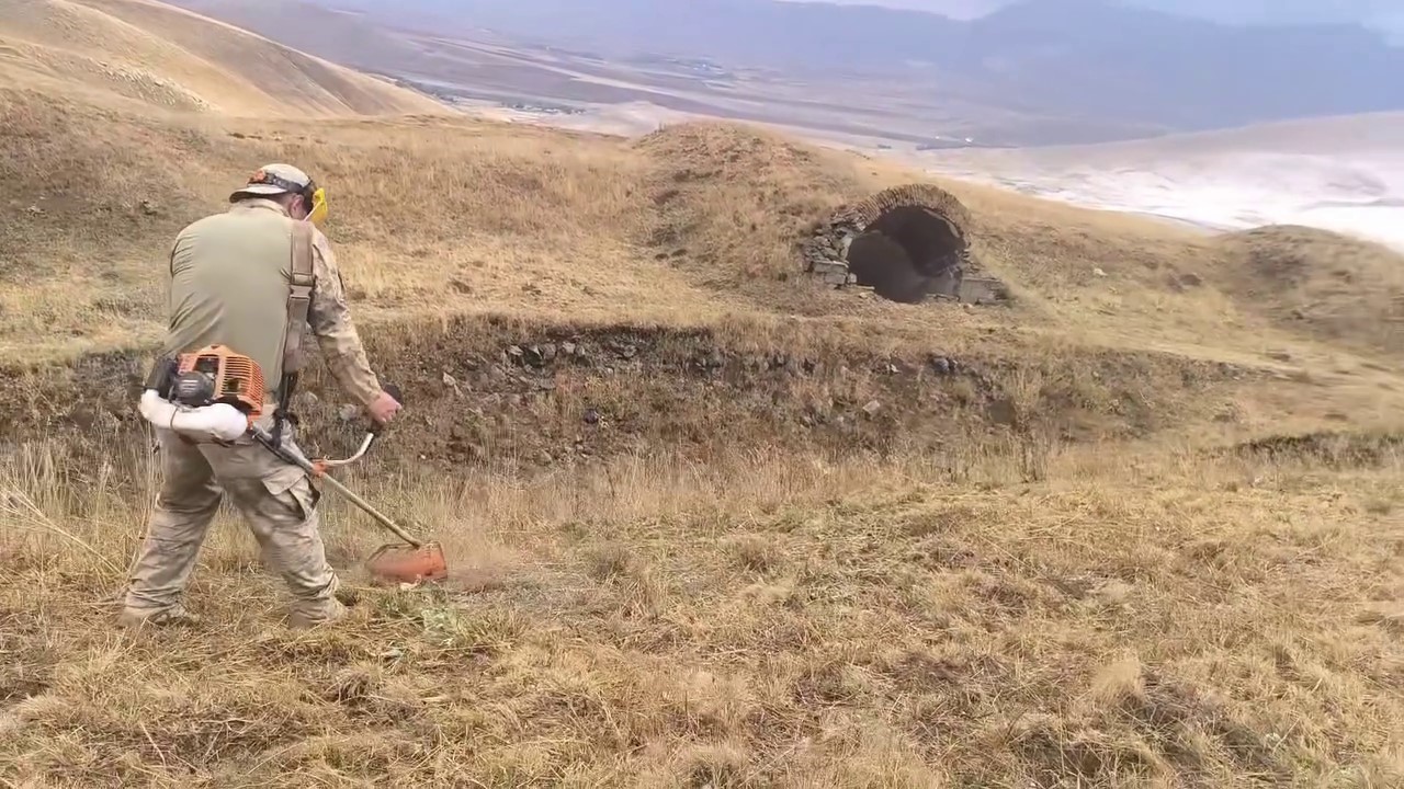 Jandarmadan tabya temizlik ve bakım operasyonu