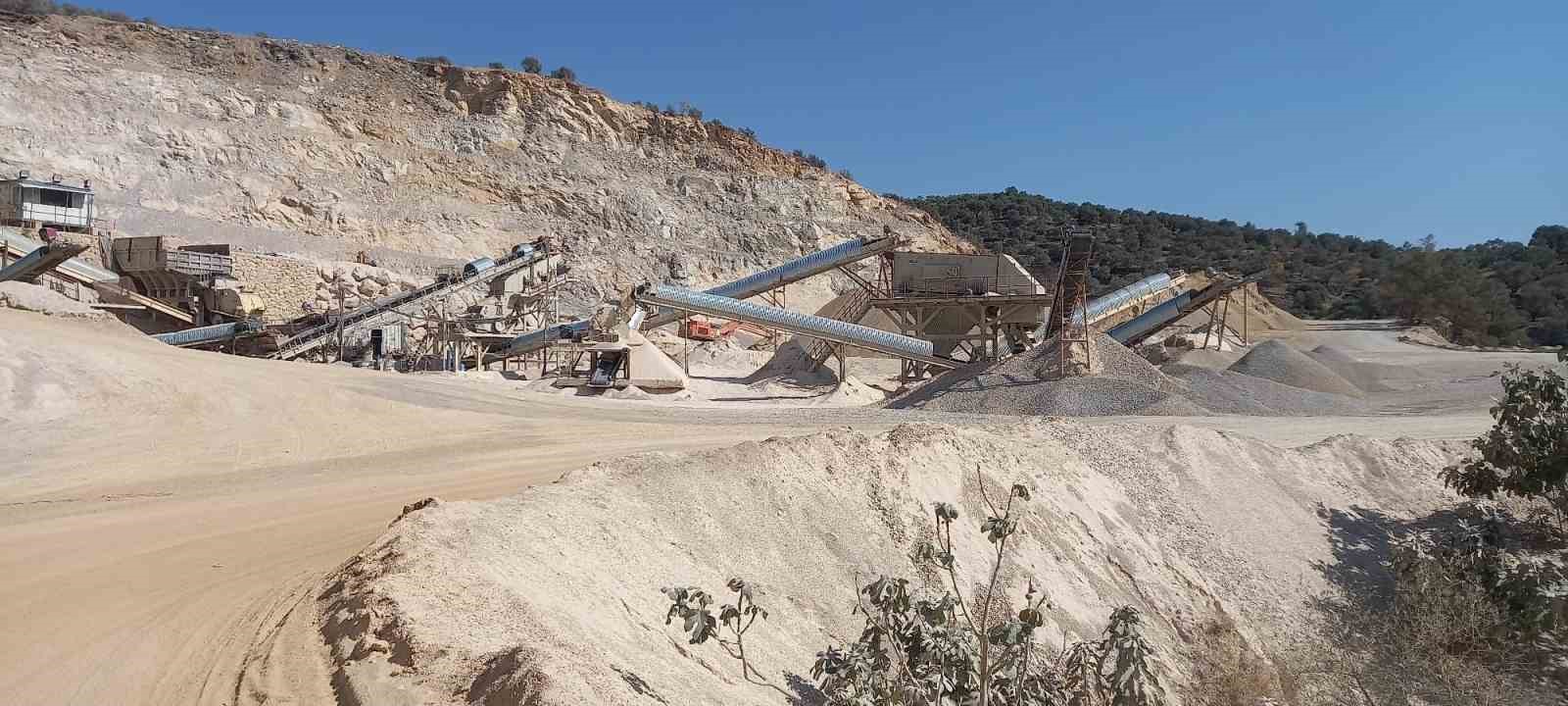 Kazadan sonra kum ocağındaki faaliyetler durduruldu