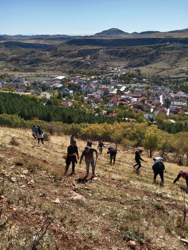 Tunceli’de bin meşe palamudu toprakla buluşturuldu