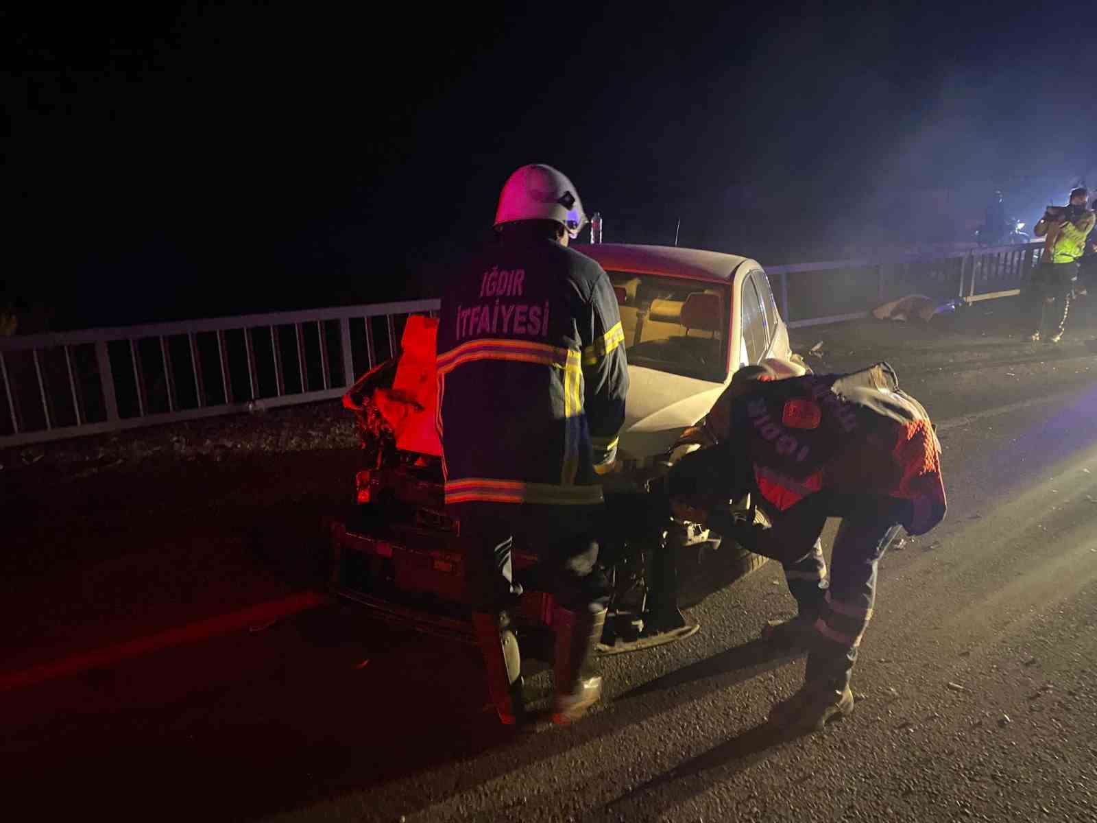 Iğdır’da zincirleme trafik kazası: 2 yaralı