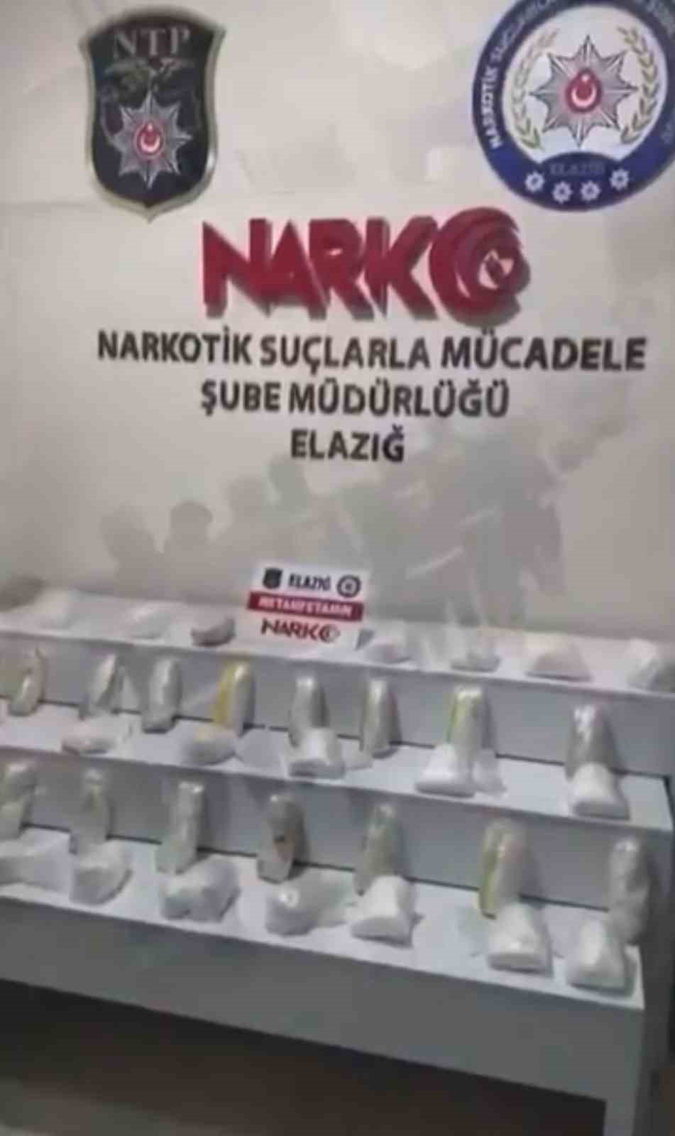 Elazığ’da 20 kilogram uyuşturucu ele geçirildi: 5 tutuklama