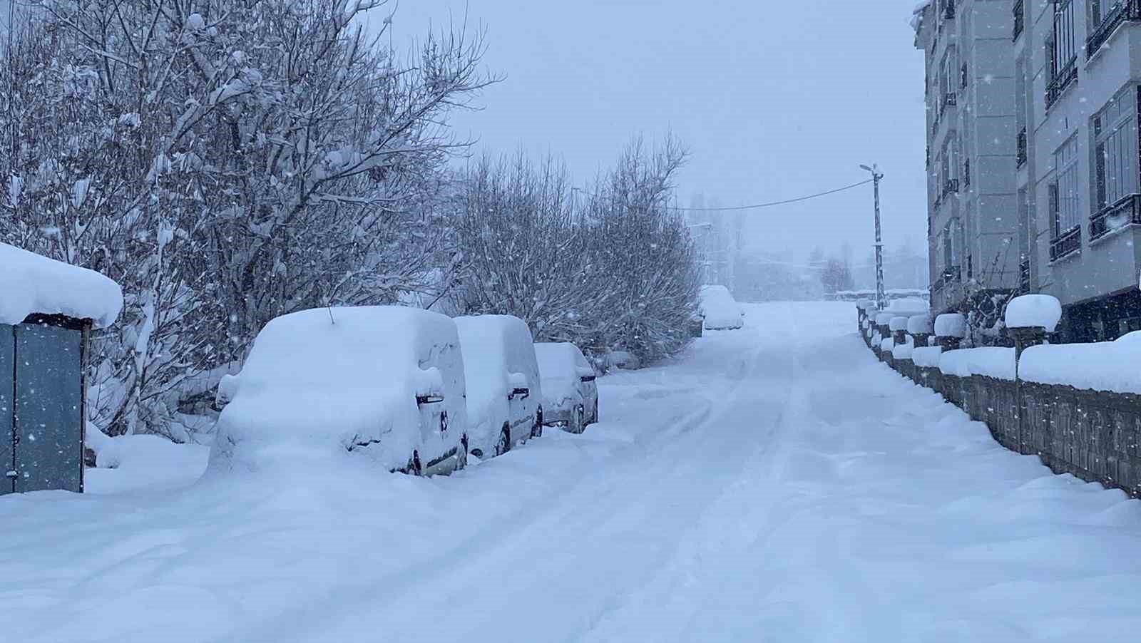 Kar, bir ilçenin tüm köy yollarını ulaşıma kapattı