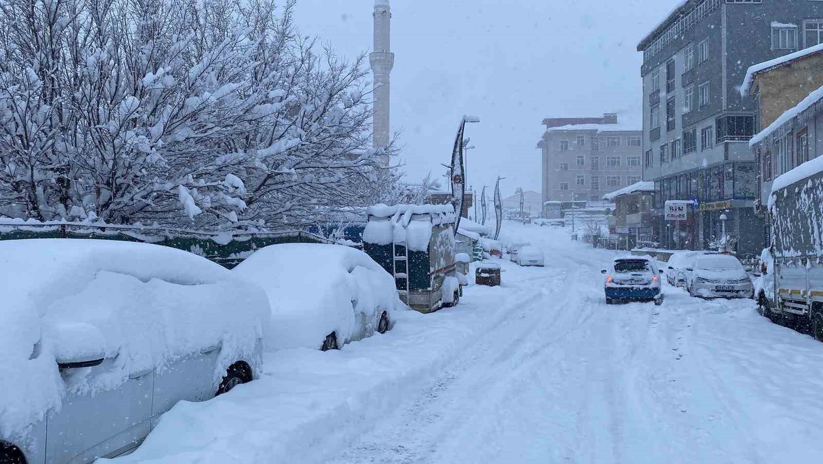 Kar, bir ilçenin tüm köy yollarını ulaşıma kapattı