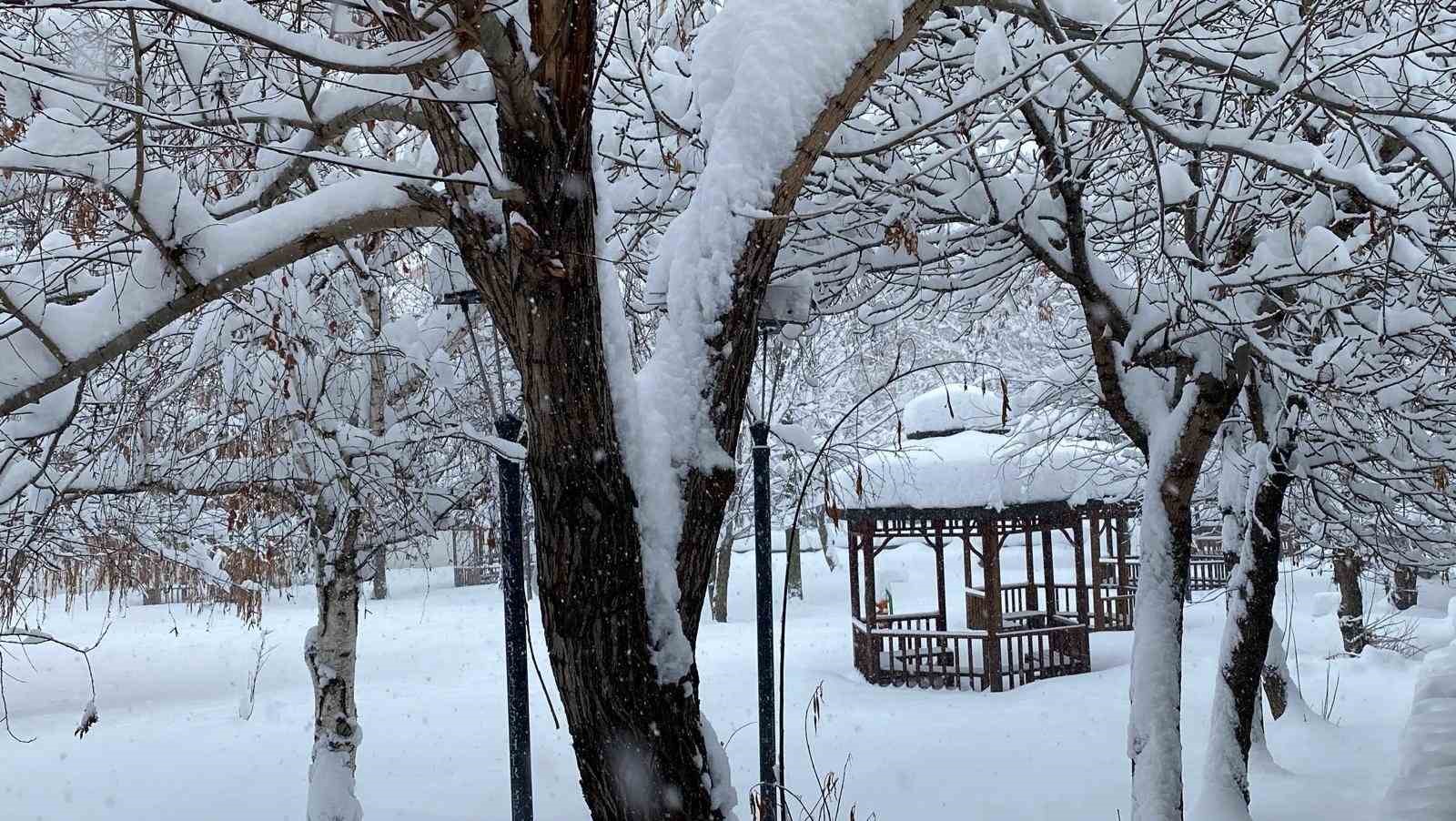 Kar, bir ilçenin tüm köy yollarını ulaşıma kapattı