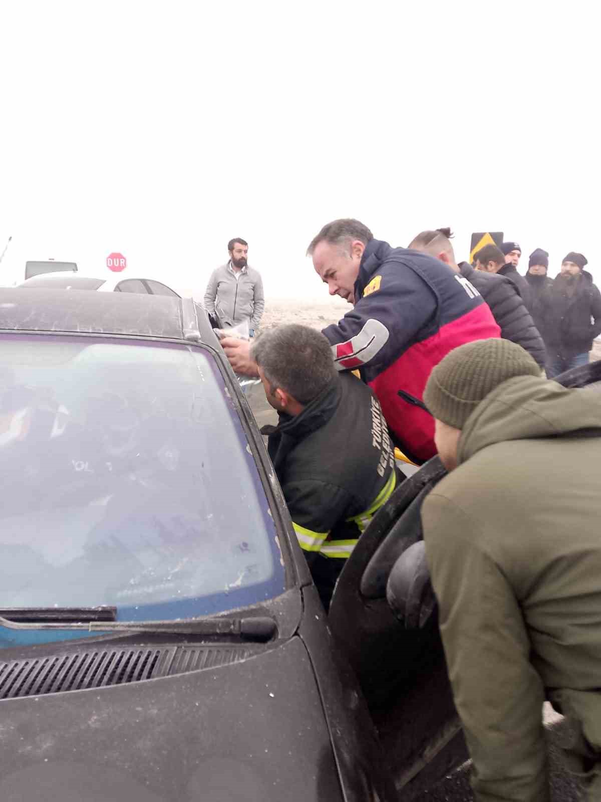 Kars’ta trafik kazası: 1 yaralı