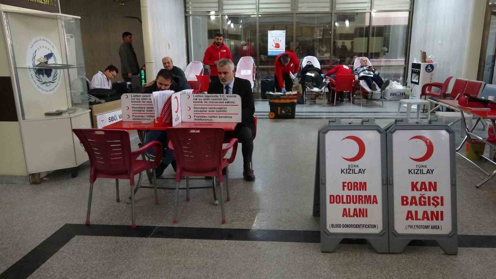 Van’da kan bağışına yoğun ilgi