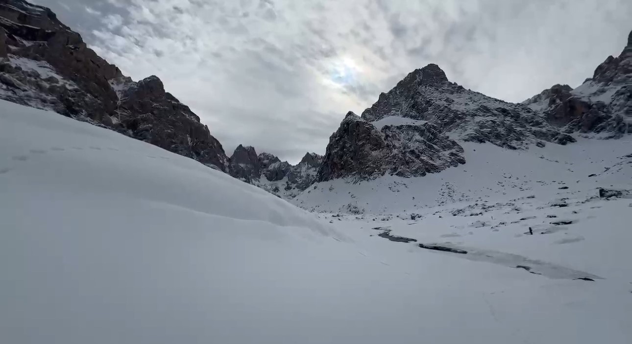 Cennet ve Cehennem Vadisi karla kapandı