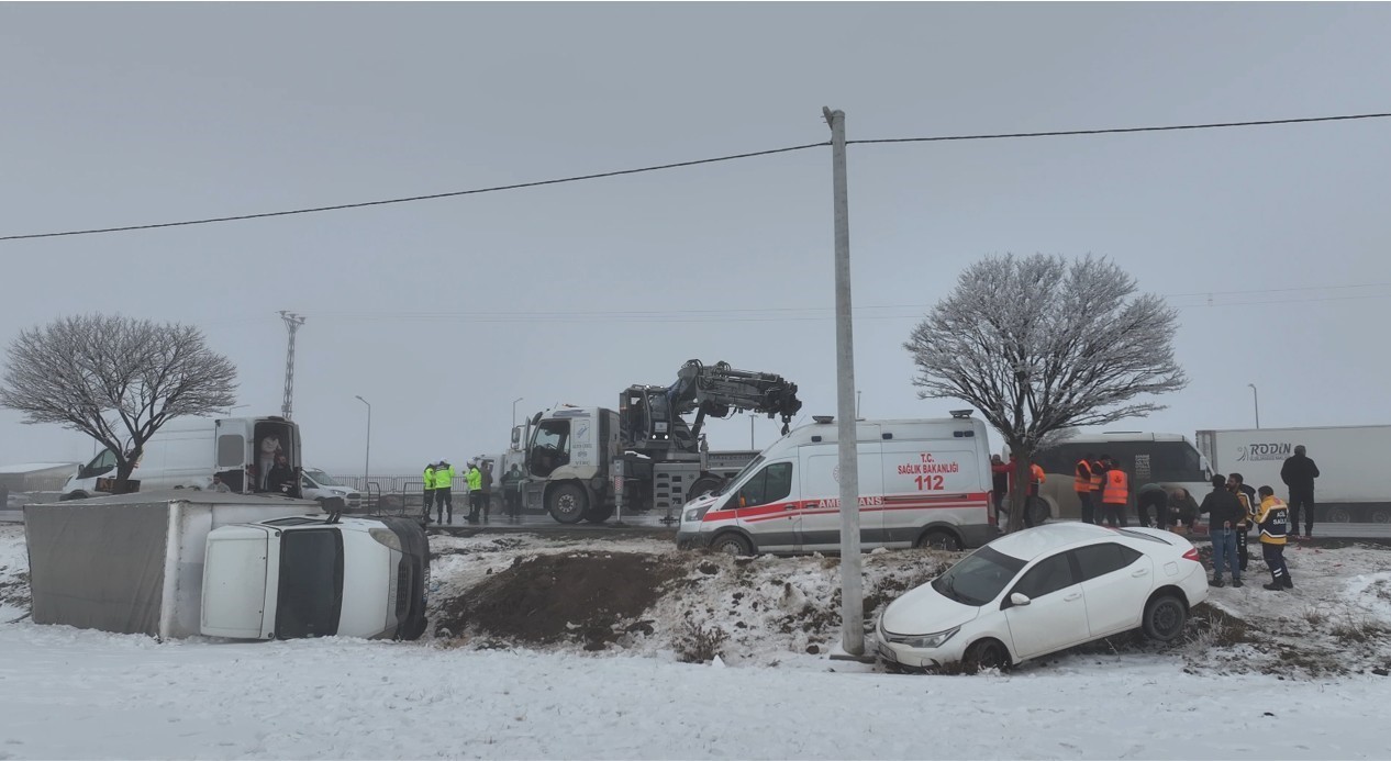 Bitlis’te zincirleme kazanın yaşandığı alan havadan görüntülendi