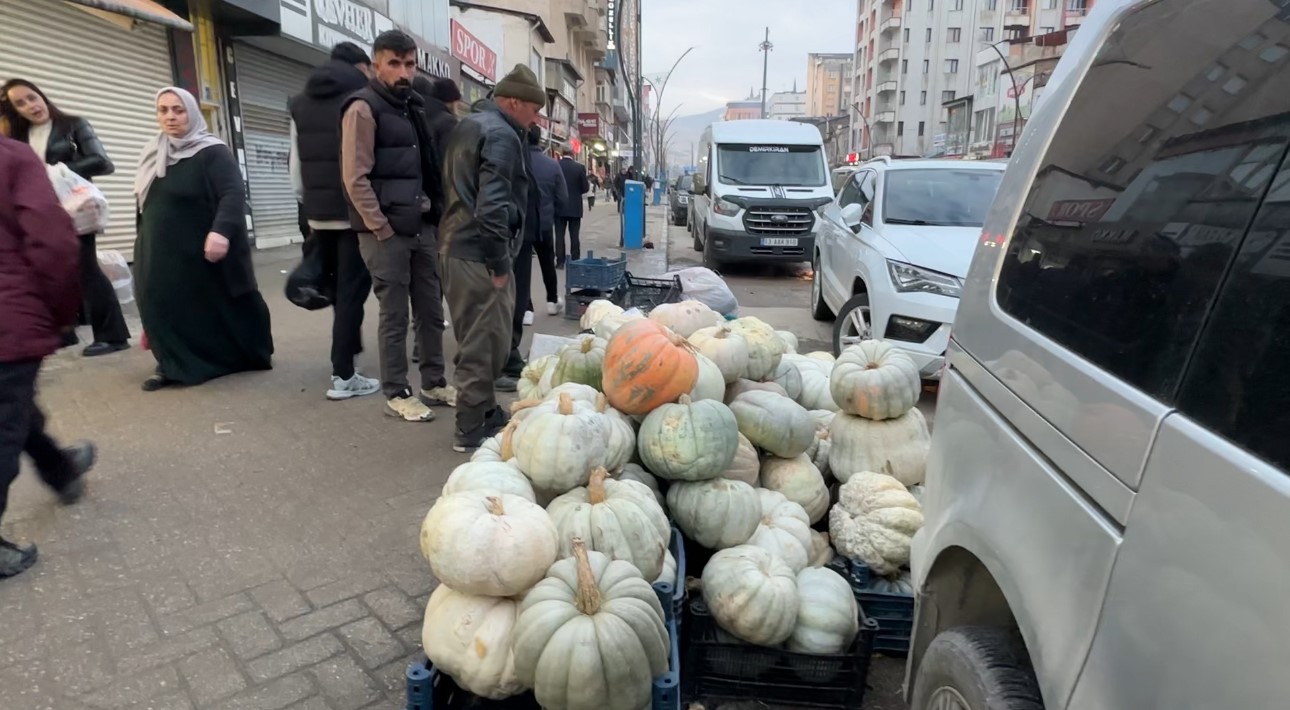 Yüksekova’da kışın vazgeçilmezi: Bal kabak