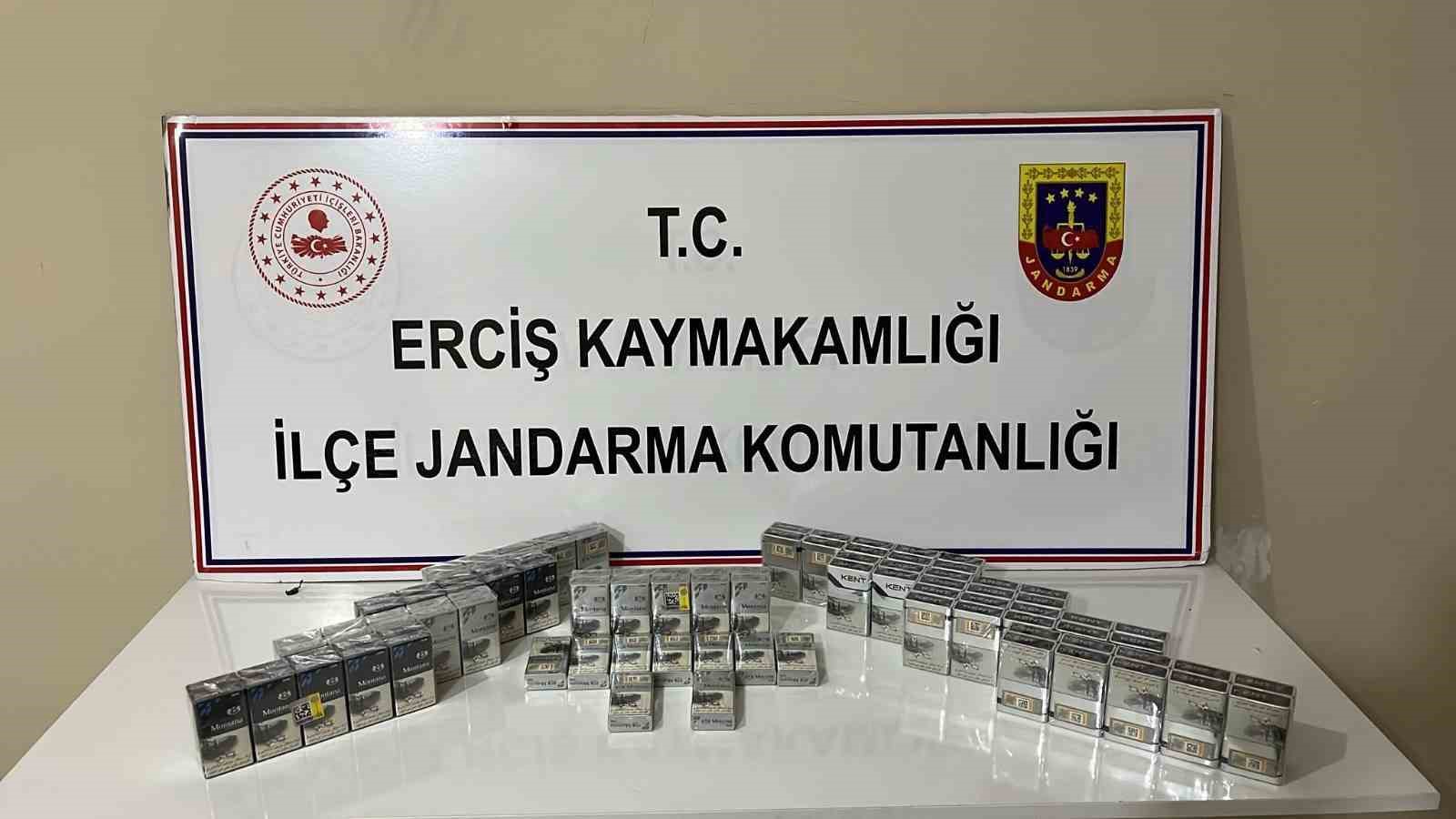 Erciş’te kaçak sigara operasyonu