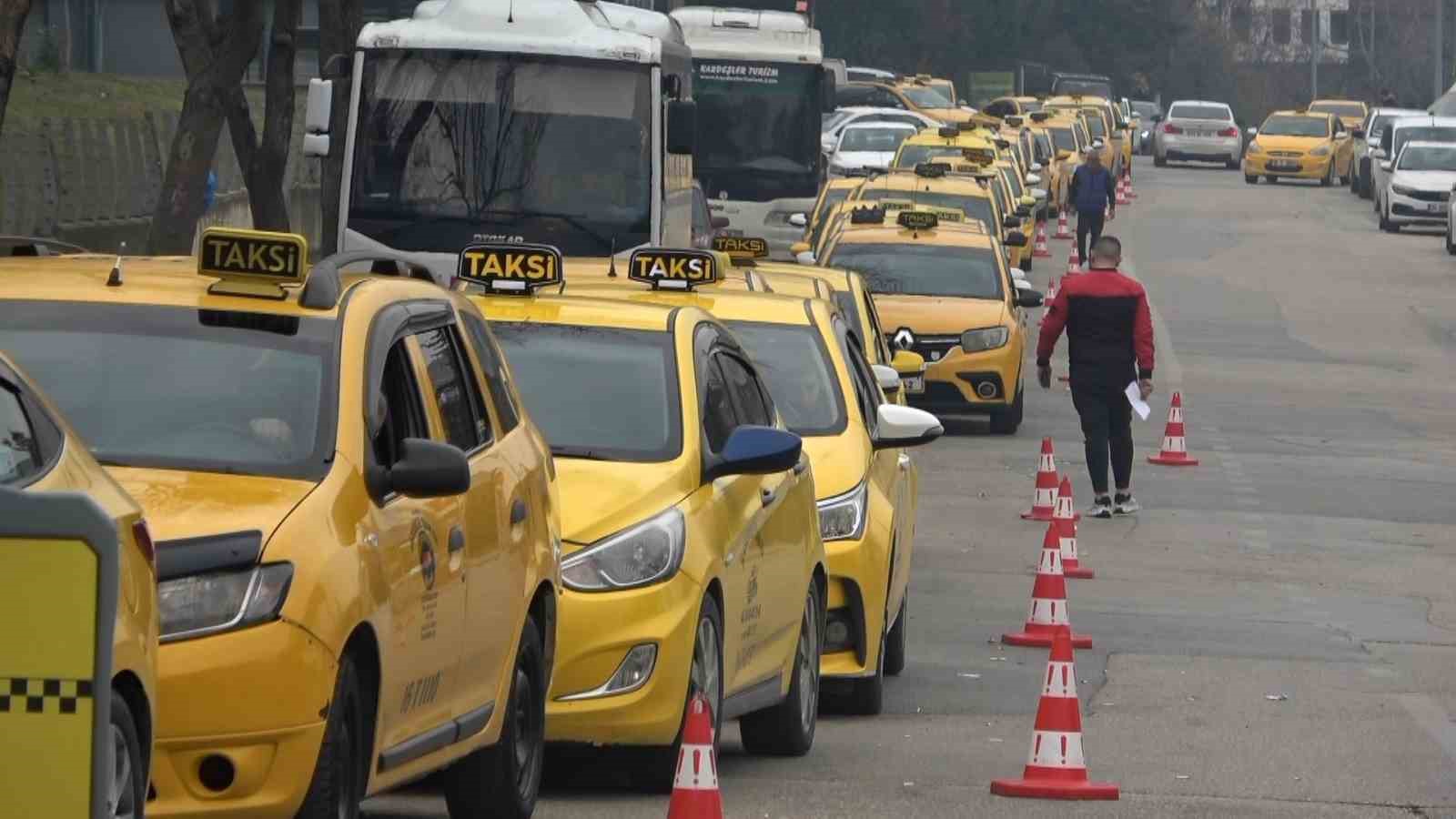 Bursa’da taksi ücretlerine zam